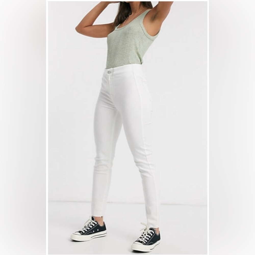 Free People We the Free Miles Away White Skinny Jean Size 30